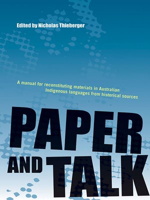 cover image of Paper and Talk
